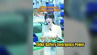 ?Batteria per bici elettrica come alimentazione di riserva?