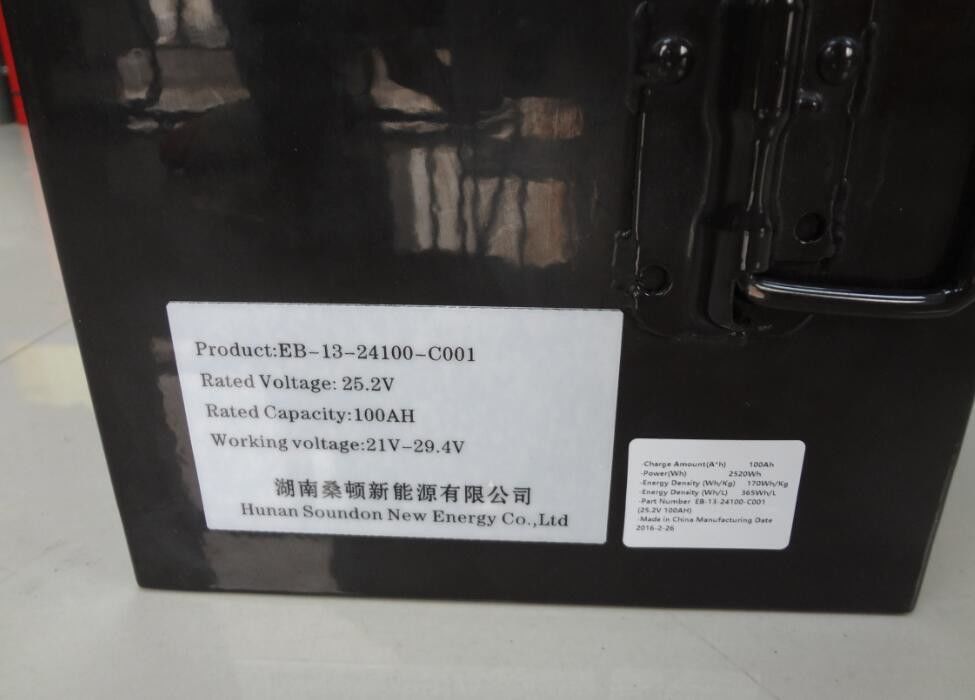 Batteria profonda del polimero dello ione di Li del ciclo, batterie del sistema di 25.2V 100Ah UPS per iluminazione pubblica solare